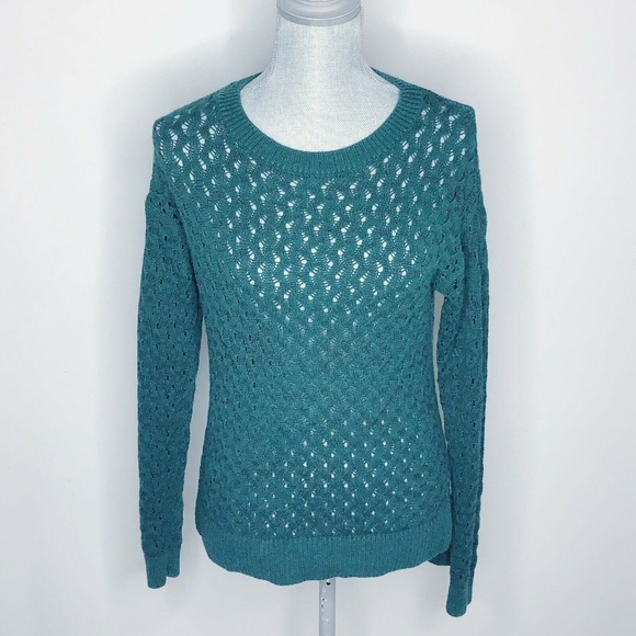 LOFT Sweaters - LOFT Sweater Crew Neck Knit Long Sleeve Green (Z5)